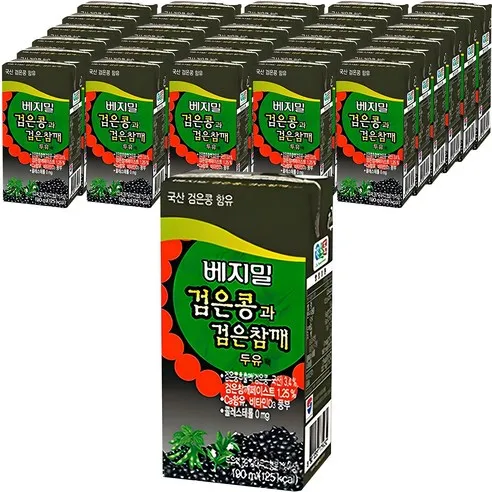 베지밀 검은콩과 검은참깨 두유
